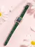Lucky fox relógios femininos moda verde quadrado couro relógio de quartzo luxo - loja online