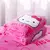 Sanrio olá kitty flanela ar condicionado cobertor estudante único cobertor len na internet