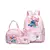 Imagem do Conjunto de mochila com estampa de ponto de 3 unidades, com sacola e bolsa, moch