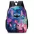 Stitch saco de escola primária dos desenhos animados das crianças mochila meni na internet