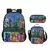 Novo sprunki 3 pçs conjunto mochila dos desenhos animados saco de escola para m na internet