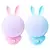 2 Luminárias Coelho Luz LED Emergencia de Tomada Infantil - Be Kid