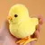 Amarelo pulando pato brinquedo de pelúcia, Clockwork andando simulação, desen na internet