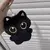 Boneca bonito do brinquedo do luxuoso do gato preto, pingente pequeno travesseir - Be Kid