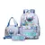 Conjunto de mochila com estampa de ponto de 3 unidades, com sacola e bolsa, moch - comprar online