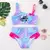Maiô Kid - Lilo Stitch - duas peças para meninas - roupa de banho para crianças