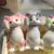 Alívio do estresse gato squeeze brinquedo realista tpr brinquedo para ansiedade - loja online