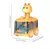 Press Gear Car Toy para crianças, puxador, quebra-cabeça inercial, animais, me