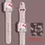 Pulseira pra Apple watch - hello kitty - 45mm 44mm 42mm 41mm 38mm 49mm - comprar online
