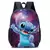 Stitch saco de escola primária dos desenhos animados das crianças mochila meni - loja online
