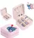 Stitch portátil - mini caixa de armazenamento de jóias - organizador de viagem