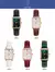 Lucky fox relógios femininos moda verde quadrado couro relógio de quartzo luxo - loja online