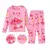 Conjunto de pijamas de manga comprida infantil, ponto, pijamas menino anjo, roup - Be Kid