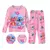 Conjunto de pijamas de manga comprida infantil, ponto, pijamas menino anjo, roup