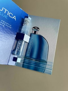 Amostrinha Original Perfume Nautica Blue- Eau de Parfum Masculino 1,2ml na internet