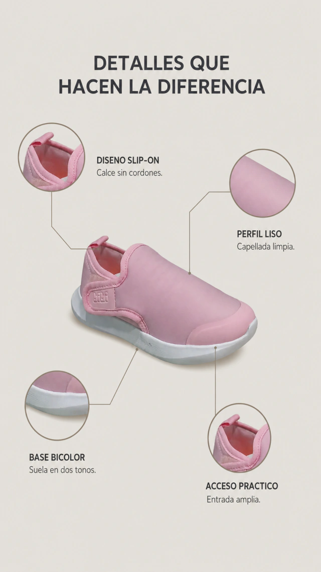 Zapatilla de Niña Bibi Modelo 232028 Rosa — imagen 3