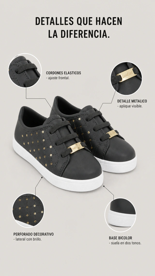 Zapatilla de Niña Molekinha Modelo 118582 Lentejuelas — imagen 7