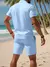 Um conjunto de duas peças de shorts de verão masculino de alta qualidade e top na internet
