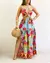 Vestido sexy feminino 2025 primavera verão mais recente estampa floral criss cr