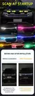 120cm led luz de circulação diurna digitalização partida capô do carro luze