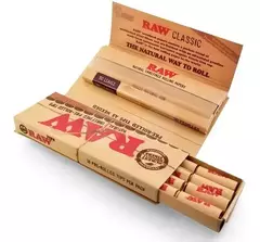 Papel Para Armar Sedas Raw Connoisseur 78mm + Prerolled Tips - tienda online