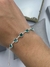 PULSEIRA CORAÇÃO VERDE PRATA 925