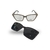 Óculos de Grau Visard Clip-On Quadrado Marrom