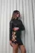 Vestido con cordon al costado vintage (lycra vintage foild) - MandalaModa