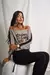 Remera cuello bote combinada con estampado “cherry” (modal soft) - comprar online