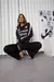 Buzo “FOREVER” con franja combinada (punto yoga) - comprar online