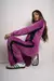 Pantalon wide legs con franja (plush)