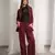 Pantalon wide legs (suede gamuzado) - comprar online