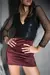 Body cruzado con mangas de red lurex (morley extra foild + red lurex) - comprar online