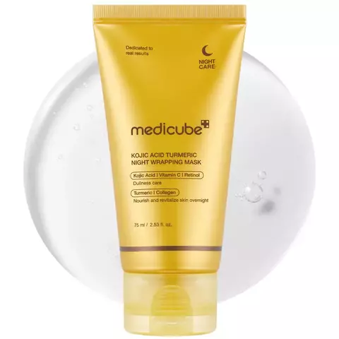 MEDICUBE Kojic Acid Turmeric Overnight Wrapping Mask