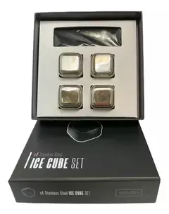 set hielos acero inoxidable x4
