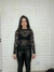 Blusa Manga Comprida Renda Preta - comprar online