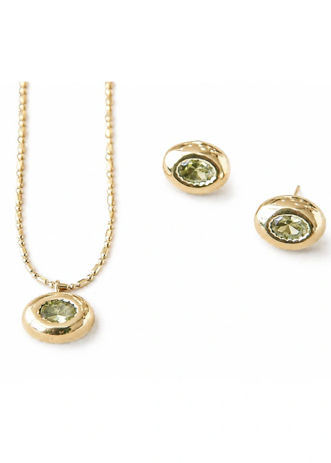 Conjunto Oval Peridoto