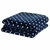 Manta Flannel Estampado Micropercal 200 Fios Petit Poá Marinho