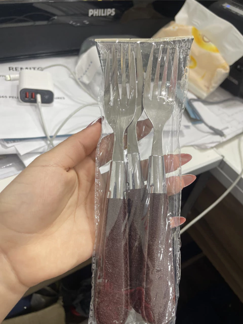 3 TENEDORES MANGO PLASTICOB B-753 - comprar online