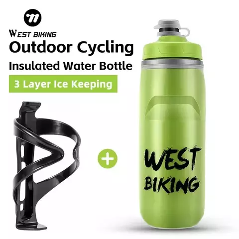 Portabotella de agua para bicicleta WEST BIKING, incluye botella de agua