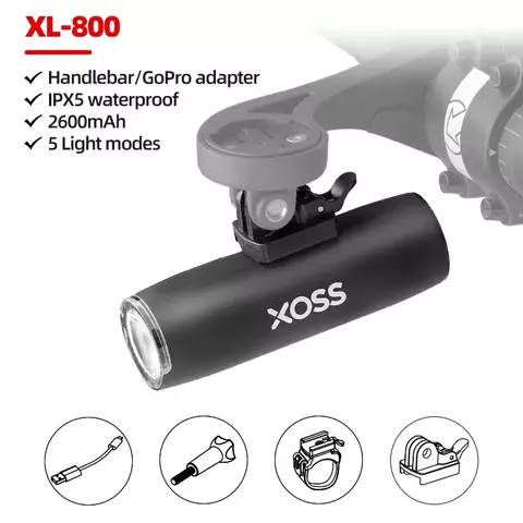 Lluz de bicicleta XOSS impermeable recargable