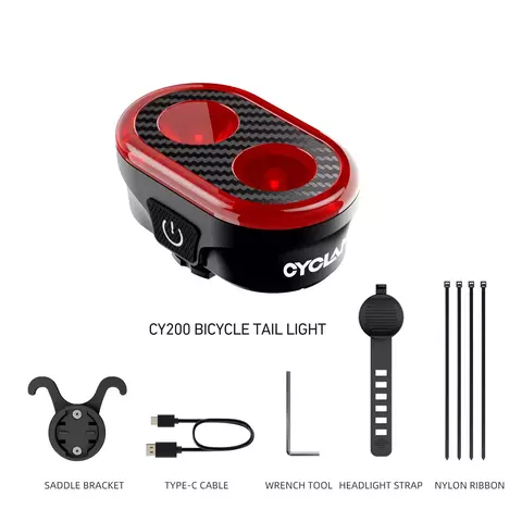 Luz trasera y delantera inteligente para bicicleta