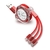 Cabo Carregador 3 Em 1 Retrátil Tipo A,C - Micro Usb Telescopia Vermelho - comprar online