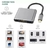 Adaptador Usb-C Para HDMI Tipo OTG 3 Em 1 Hub Suporte 4K - Magazine Arkad