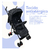 Carrinho Bebê Passeio Dobrável Compacto Reclinável + Colchão