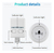 Campainha Sem Fio 433mhz 150m 30 Music Usb Door Bell Receive - comprar online