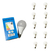 Kit 10 Lâmpada Bulbo Led 5w E27 3000K