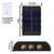 Luminária Arandela Bateria Sensor Solar 6led Fachos Externa - loja online