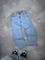 Calça Jeans Baggy Azul Clara Marmorizada
