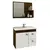 GABINETE MGM KIT HORTENCIA 55X35,5 CAFE/OFF WHITE C/ESPELHEIRA - comprar online